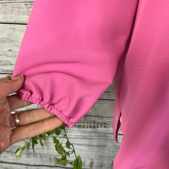 Gibson & Latimer Blouse Top size Small Rose PInk Mauve Lagenlook Wedding Modest - Picture 9 of 14